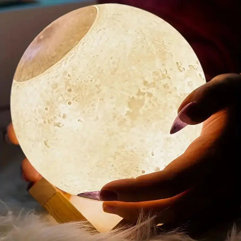 MOONFUZER -  מנורת ירח עם מפזר אדים