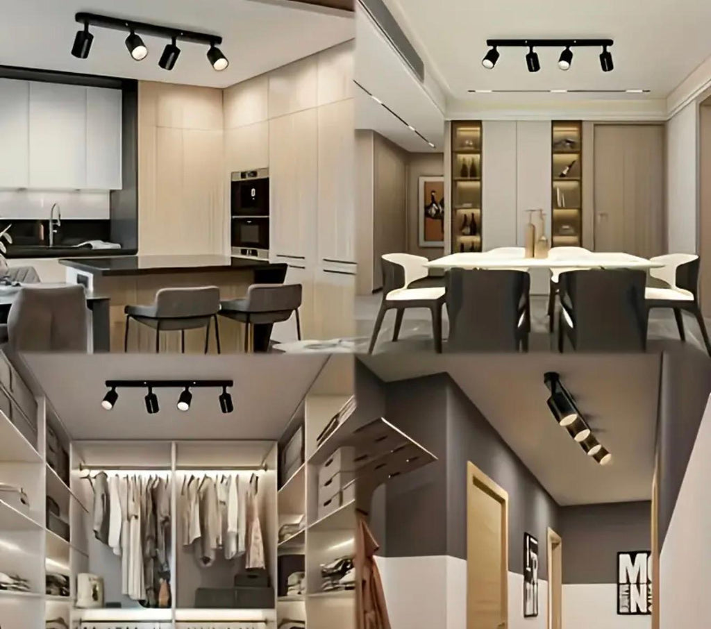 ספוטים מעוצבים על מסילה