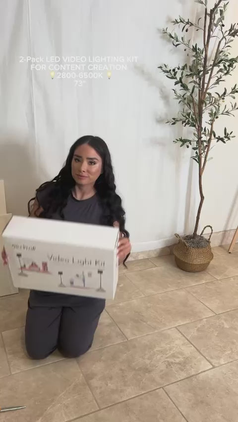 תאורת וידאו מקצועית לצילום , זום ולייבים